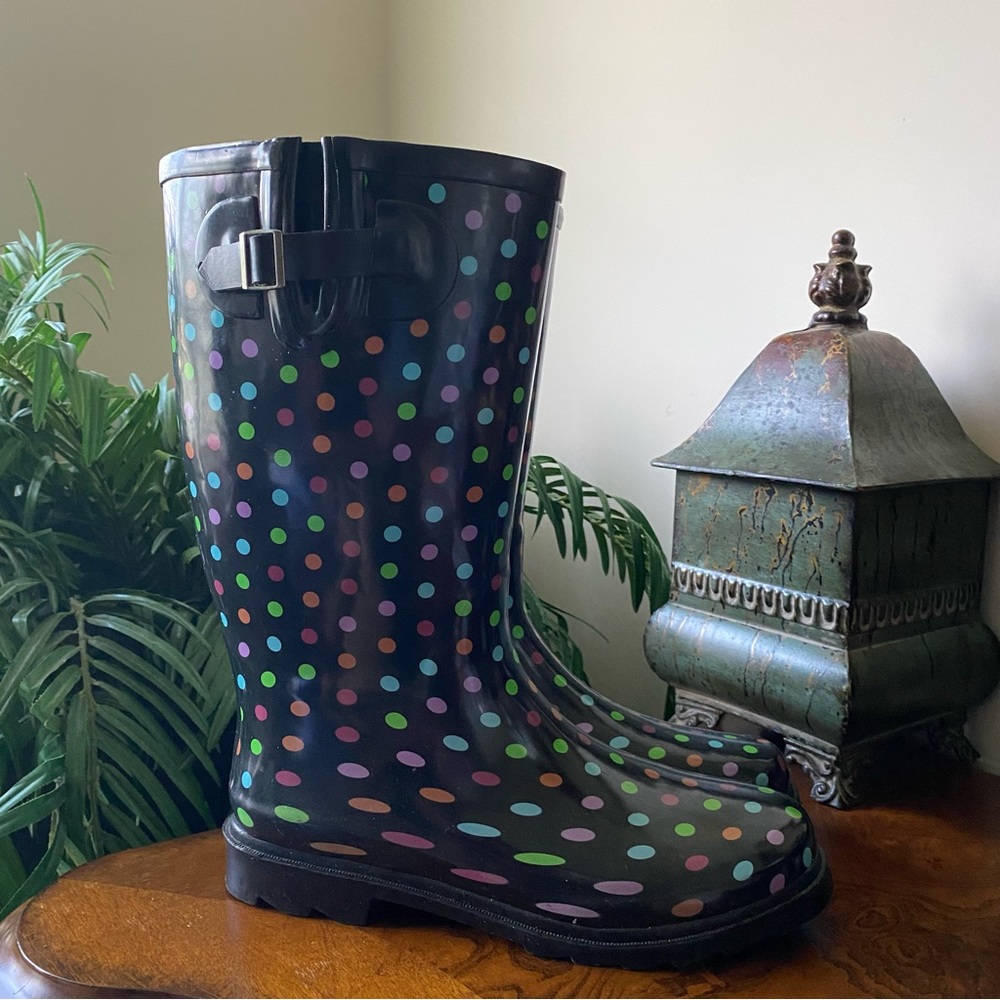Women’s Polka Dot Rain Boots
